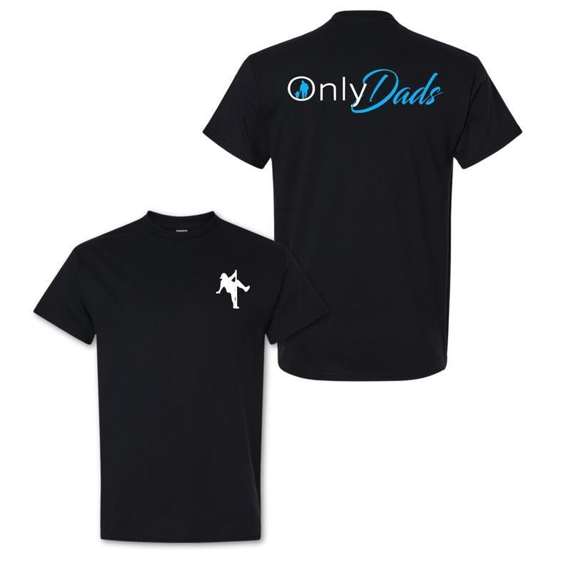 OnlyDads T-Shirt, Double Sided Graphic Printed Cotton Tee, Fathers Day Gift, Dad's Gift, Menswear Tops Hoodie, Sweatshirt