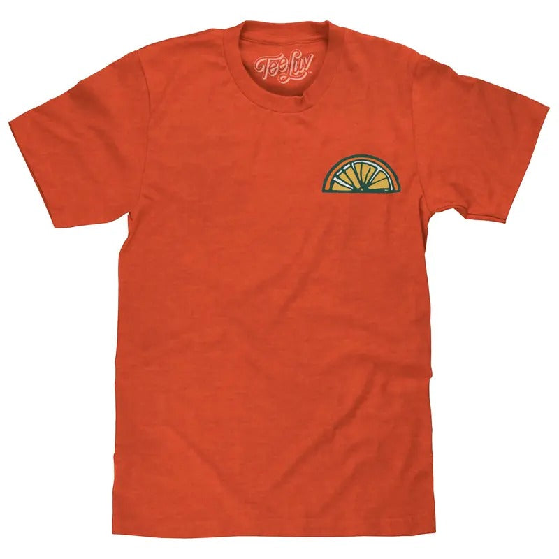 Orange Crush Soda Front and Back Print T-Shirt - Orange Heather Hoodie, Sweatshirt | UrbanDripWear.com