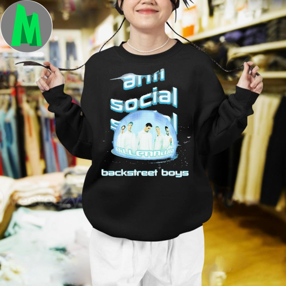 Original Anti Social Social Club x Backstreet Boys Millennium Dome Shirt