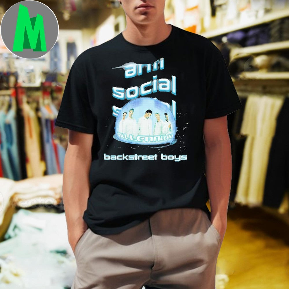 Original Anti Social Social Club x Backstreet Boys Millennium Dome Shirt
