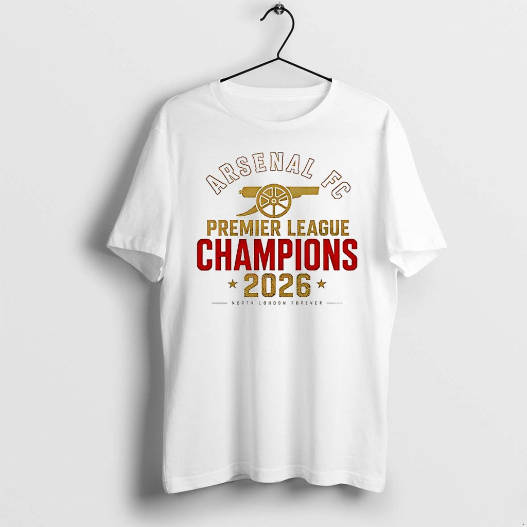 Original Arsenal Fc Premier League Champions 2026 Cannon Logo Tshirts Jpg