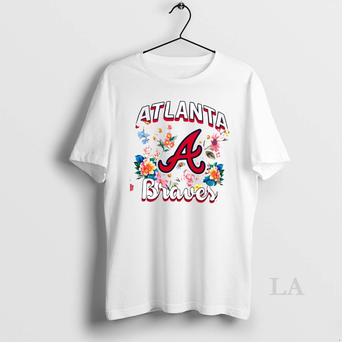 Original Atlanta Braves Flowers Graphic Pullover