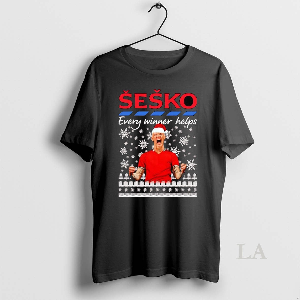 Original Benjamin Sesko Every Winner Helps Christmas
