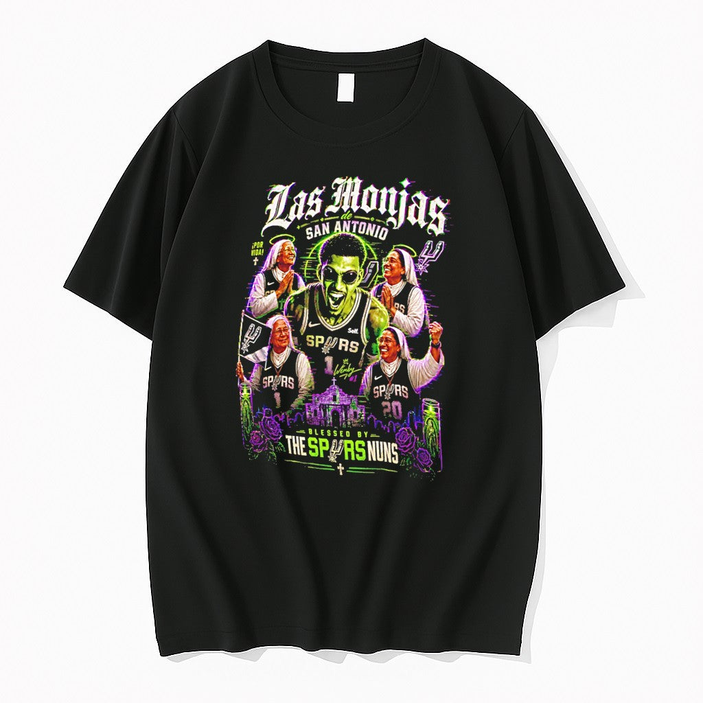 Original Blessed By The Spurs Nuns San Antonio Spurs Catholic Sisters Tee Tshirts