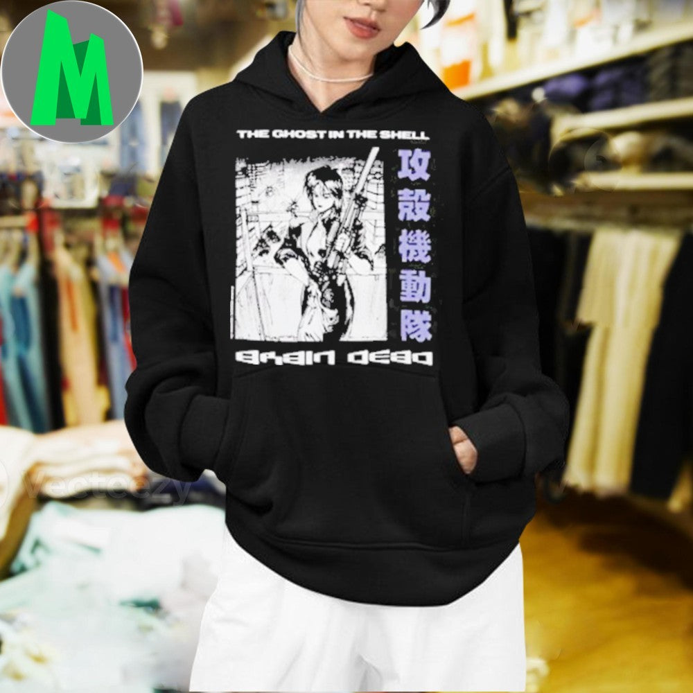 Original Brain Dead x Ghost in the Shell Anime Manga Graphic T-Shirt