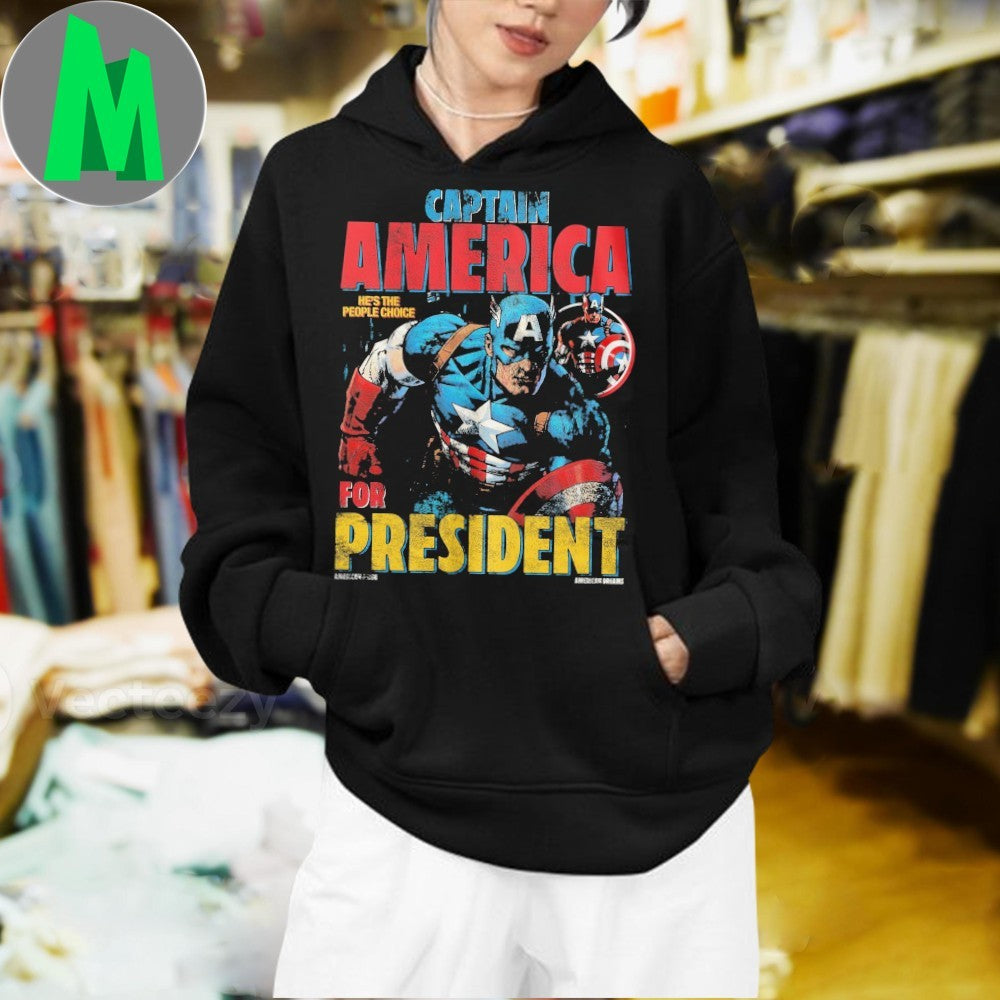 Original Captain America For President Political Shirt