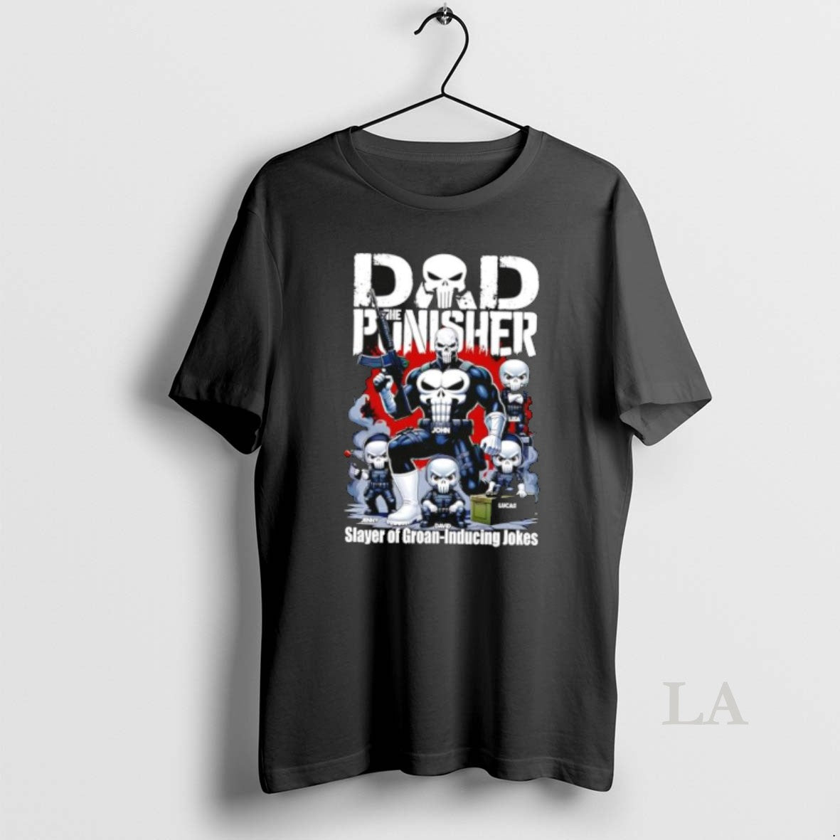 Original Dad The Punisher Slayer Of Groan Inducing Jokes Skull