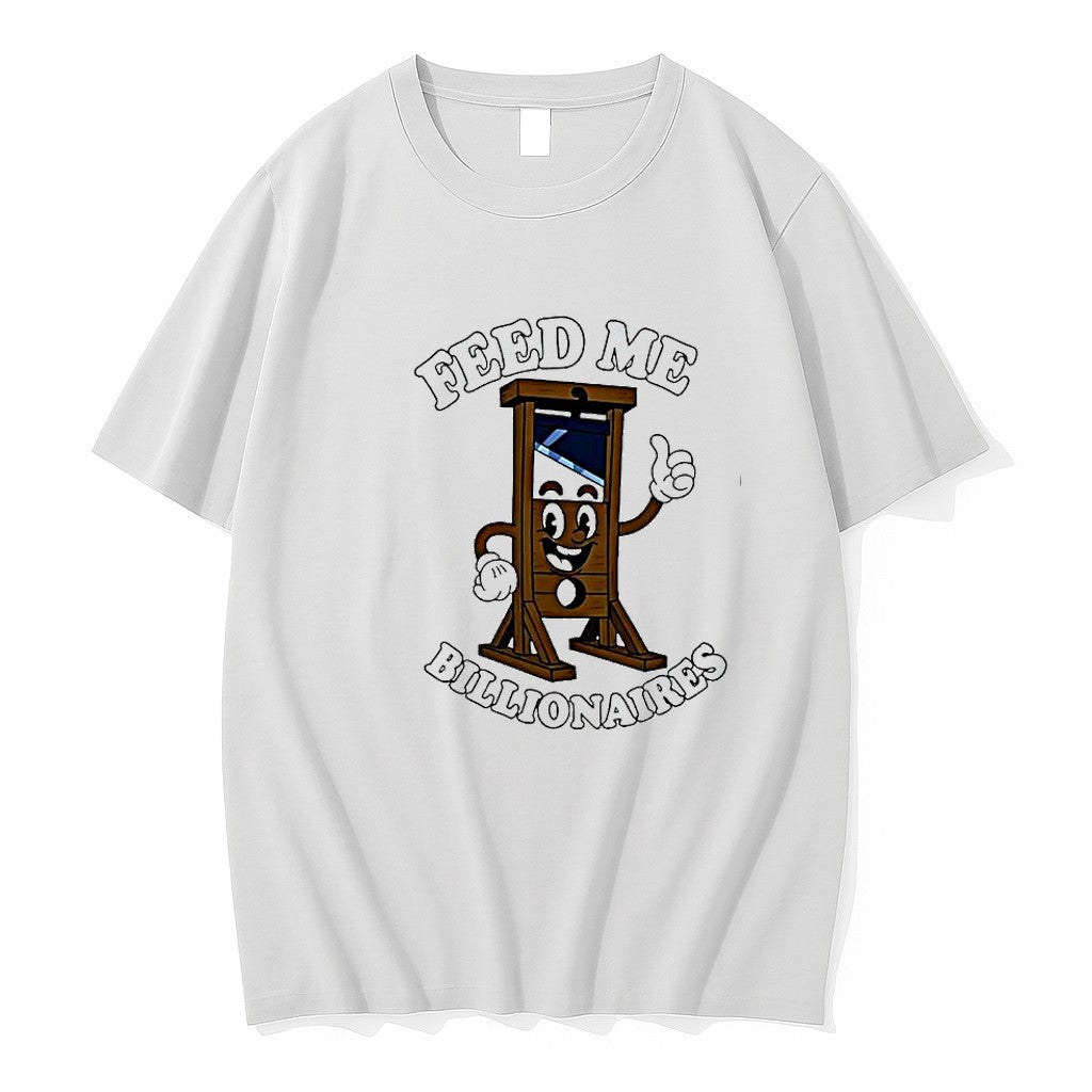 Original Feed Me Billionaires Cartoon Guillotine Tshirts Jpg