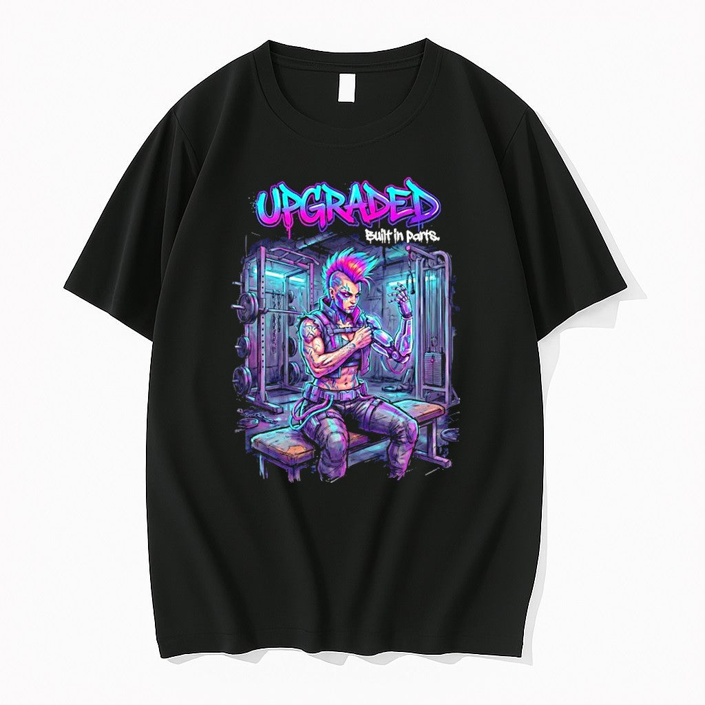 Original Girl Cyberpunk Upgraded Built In Parts Tshirts Jpg