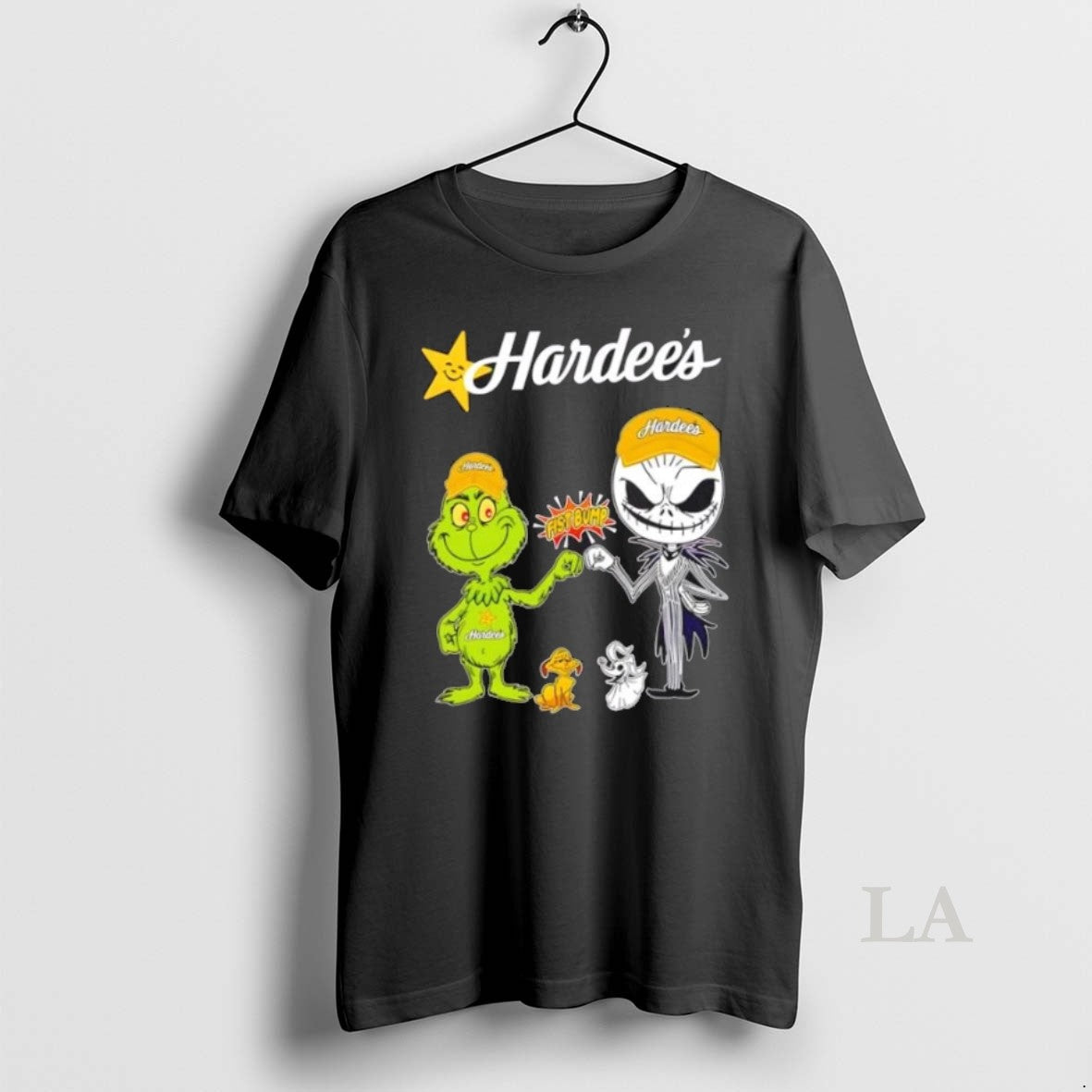 Original Hardees X Grinch And Jack Skellington Fist Bump Uniwilling Friends
