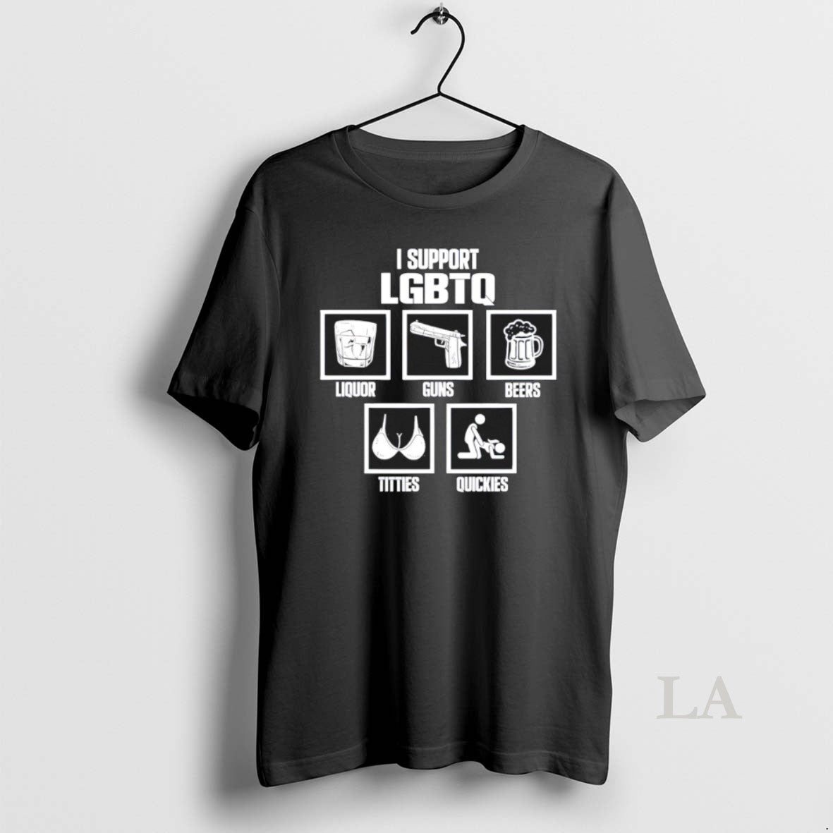 Original I Support Liquor Guns Beers Titties Quickies Lgbtq Rainbow Pride