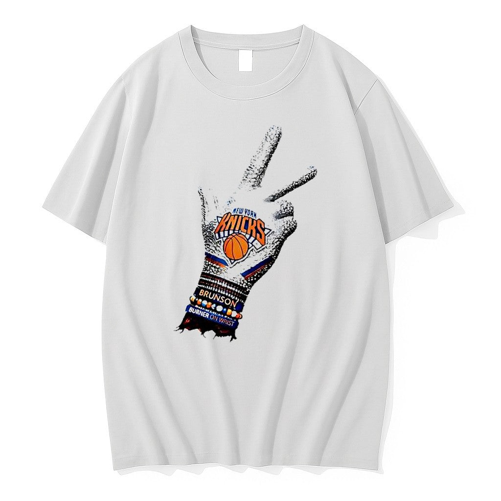 Original Jalen Brunson New York Knicks Nba New York Knicks Brunson Burner On Wrist Tshirts