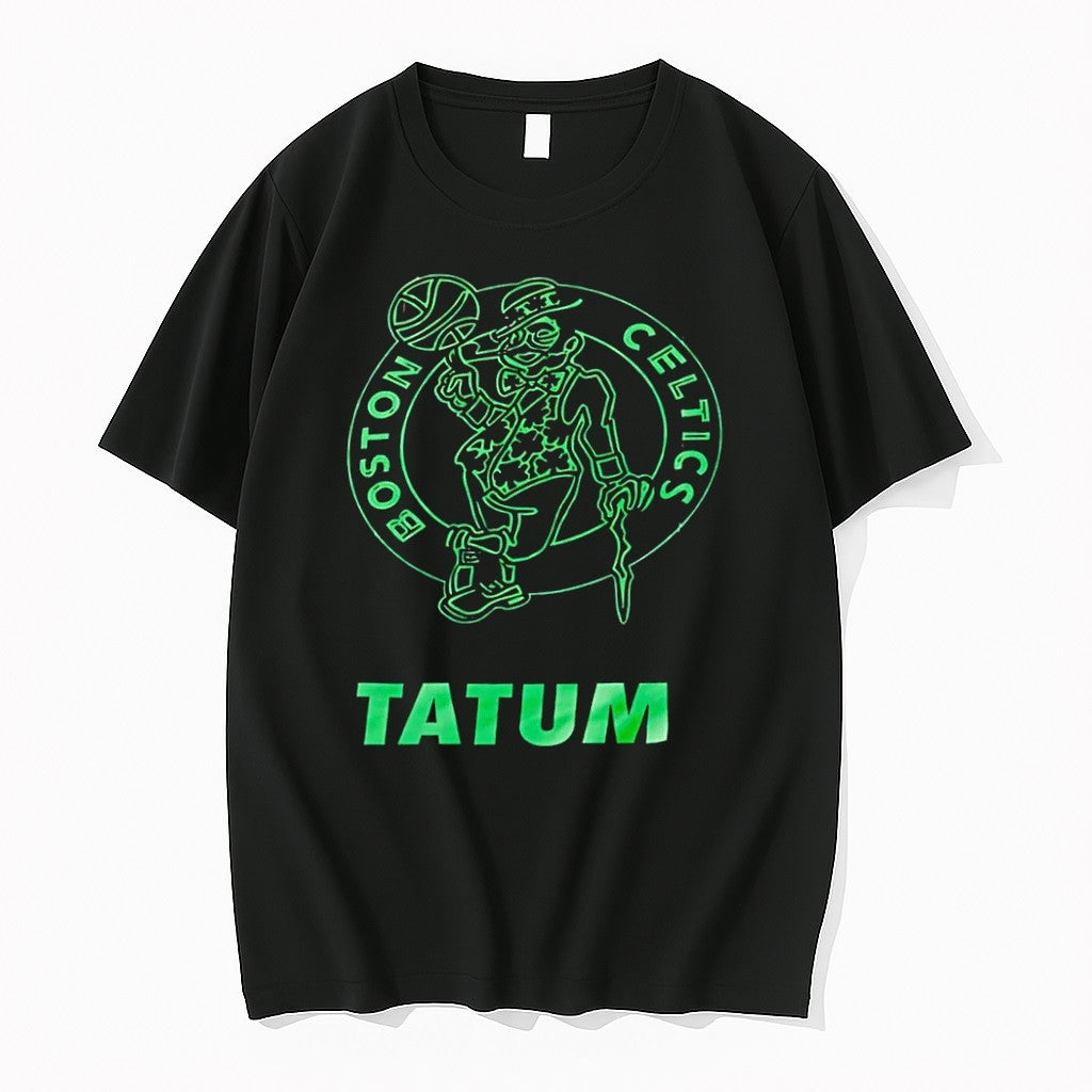 Original Jayson Tatum Boston Celtics Nba Basketball Fan Apparel Boston Celtics Tatum Black Tshirts