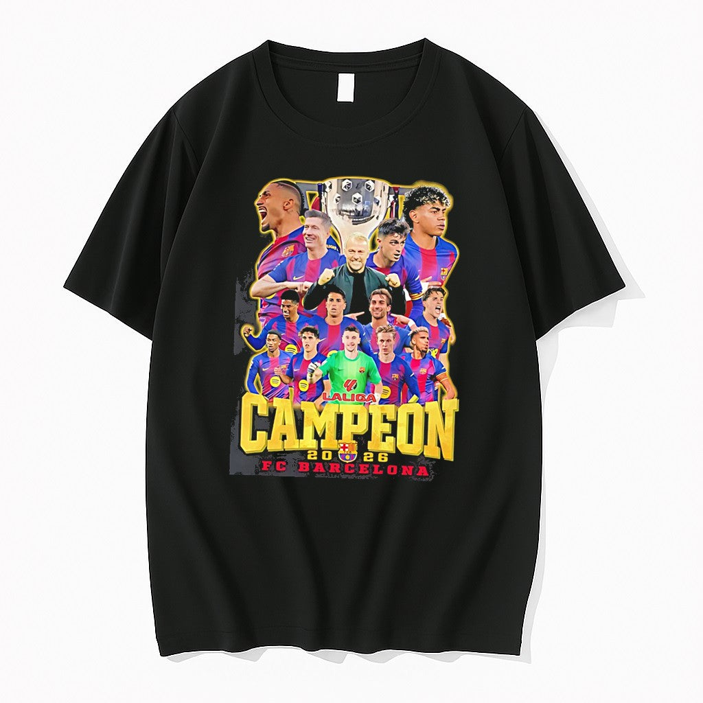 Original Laliga Campeon 2026 Fc Barcelona Champions Tee Tshirts Jpg