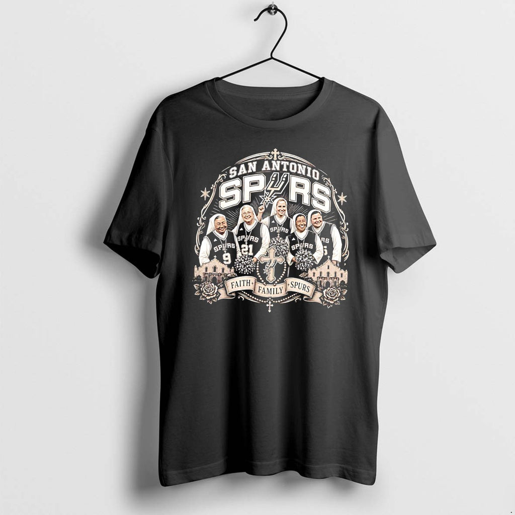 Original Las Monjas De San Antonio Spurs Catholic Sisters Faith Family Spurs Tee Tshirts