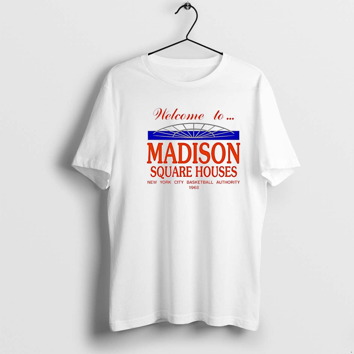 Original Madison Square Houses New York City Basketball Authority 1968 Retro Tshirts