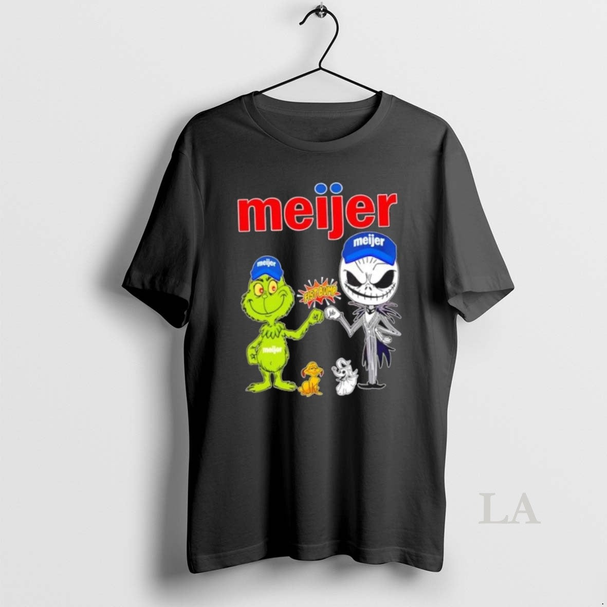 Original Meijer X Grinch And Jack Skellington Fist Bump Uniwilling Friends