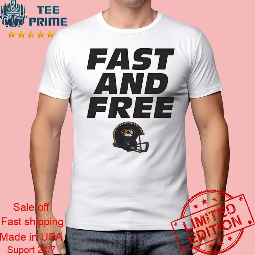 Original Missouri Football Fast And Free Helmet 2026 Shirt