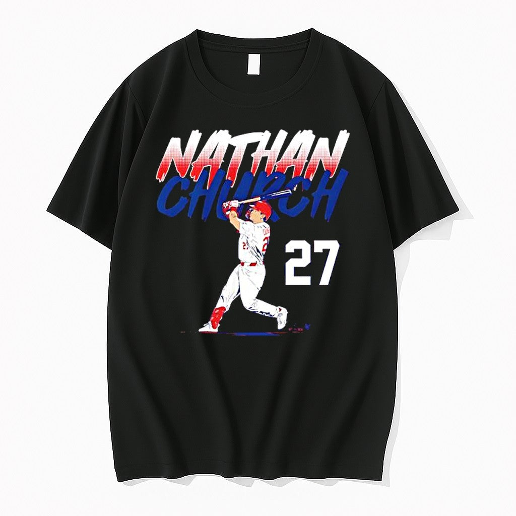 Original Nathan Church Slugger Swing Number St Louis Cardinals Tshirts Jpg