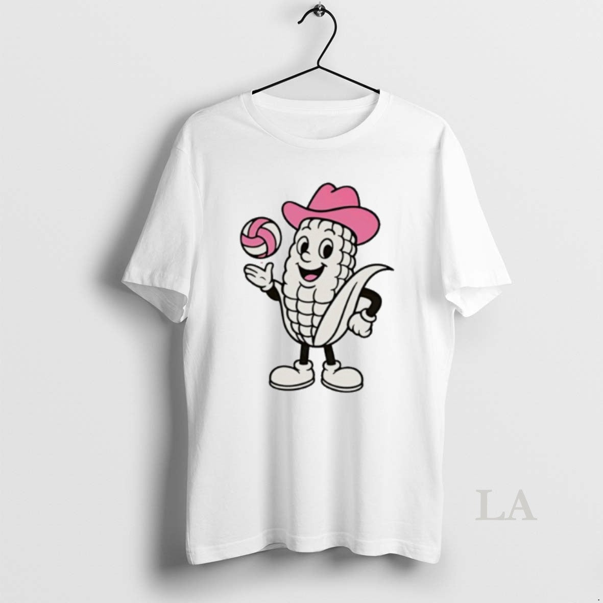 Original Nebraska Huskers Pink Volleyball Mascot