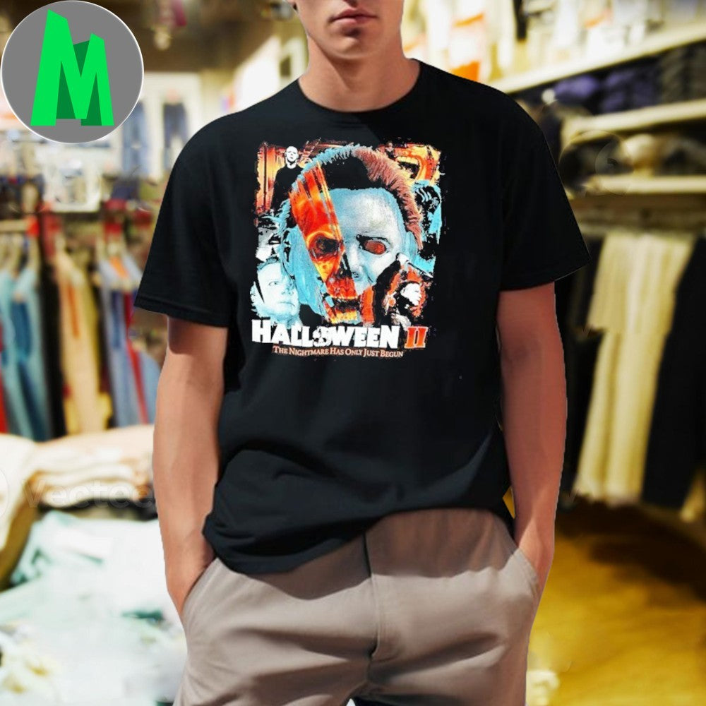Original Official Halloween Ii Universal Studios Graphic Movie New Shirt