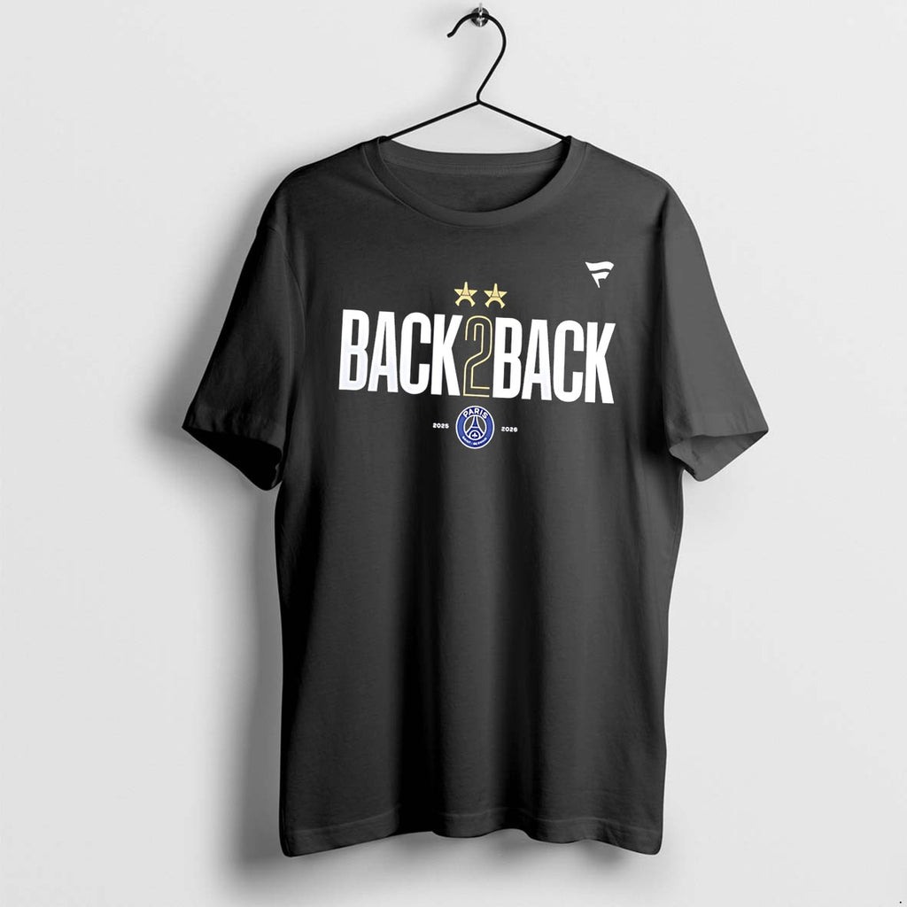 Original Paris Saint Germain 2025 2026 Champions League Final Back 2 Back Stars Tee Tshirts