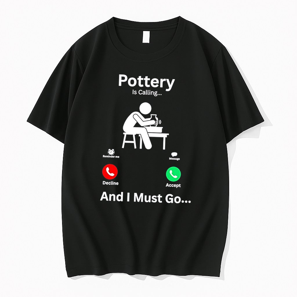 Original Pottery Is Calling And I Must Go Stick Man Tee Tshirts Jpg
