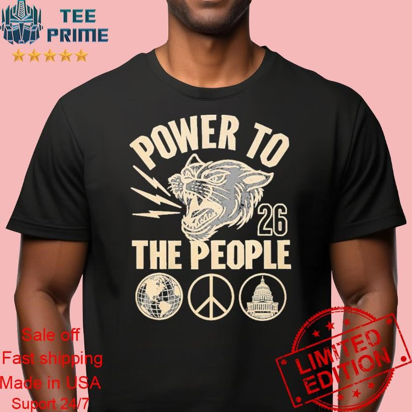 Original Power To The People Festival 2026 Tiger Shirt