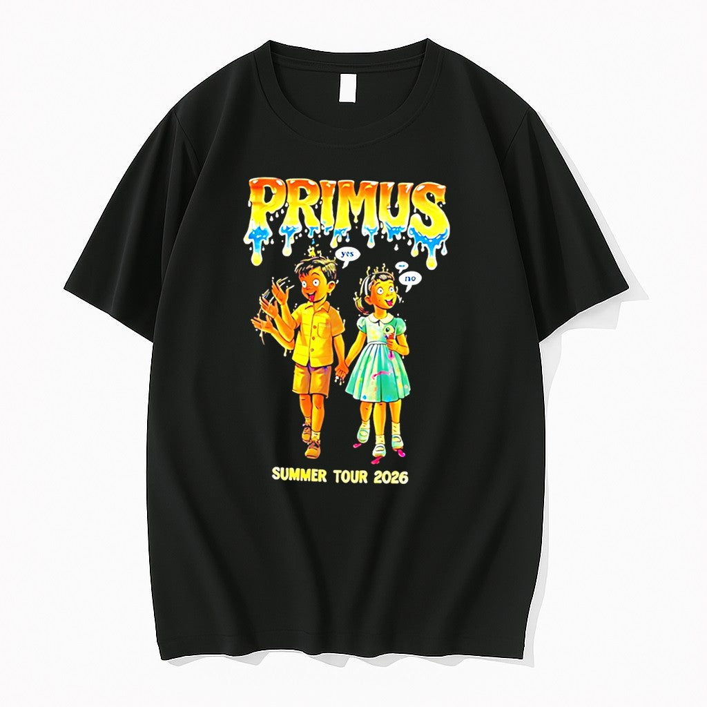 Original Primus Claypool Gold Tour 2026 Cartoon Tee Tshirts Jpg