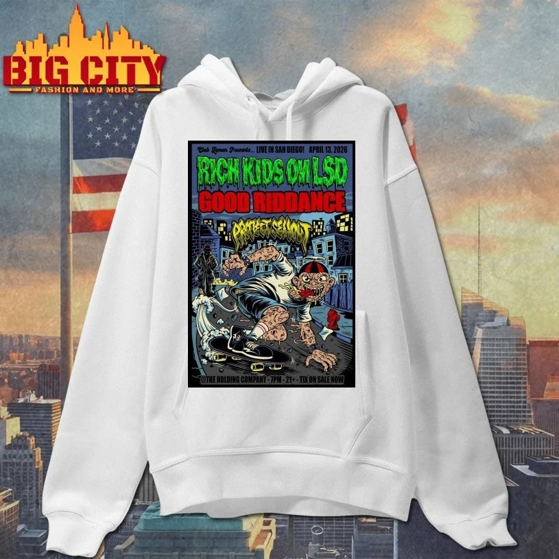 Original Rich Kids On LSD In San Diego CA On Apr 13 2026 Poster T-Shirt