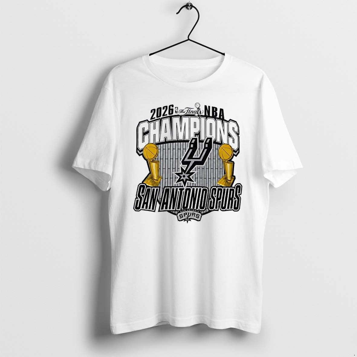 Original San Antonio Spurs 2026 Nba Finals Champions Trophy Graphic Tshirts Jpg