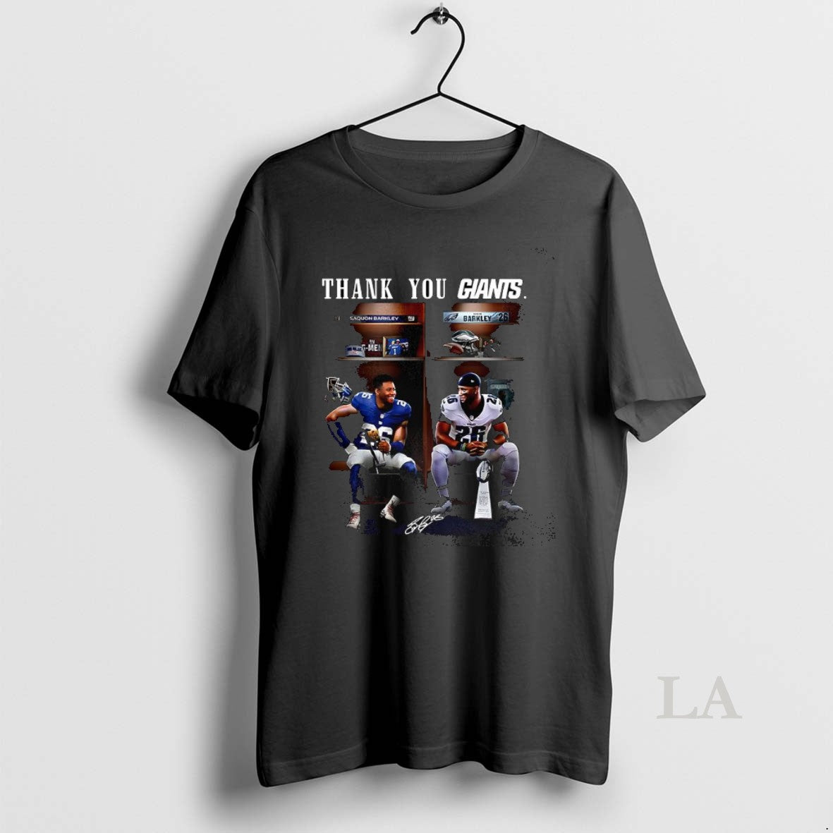 Original Saquon Barkley And Odell Beckham Jr Thank You New York Giants Signature