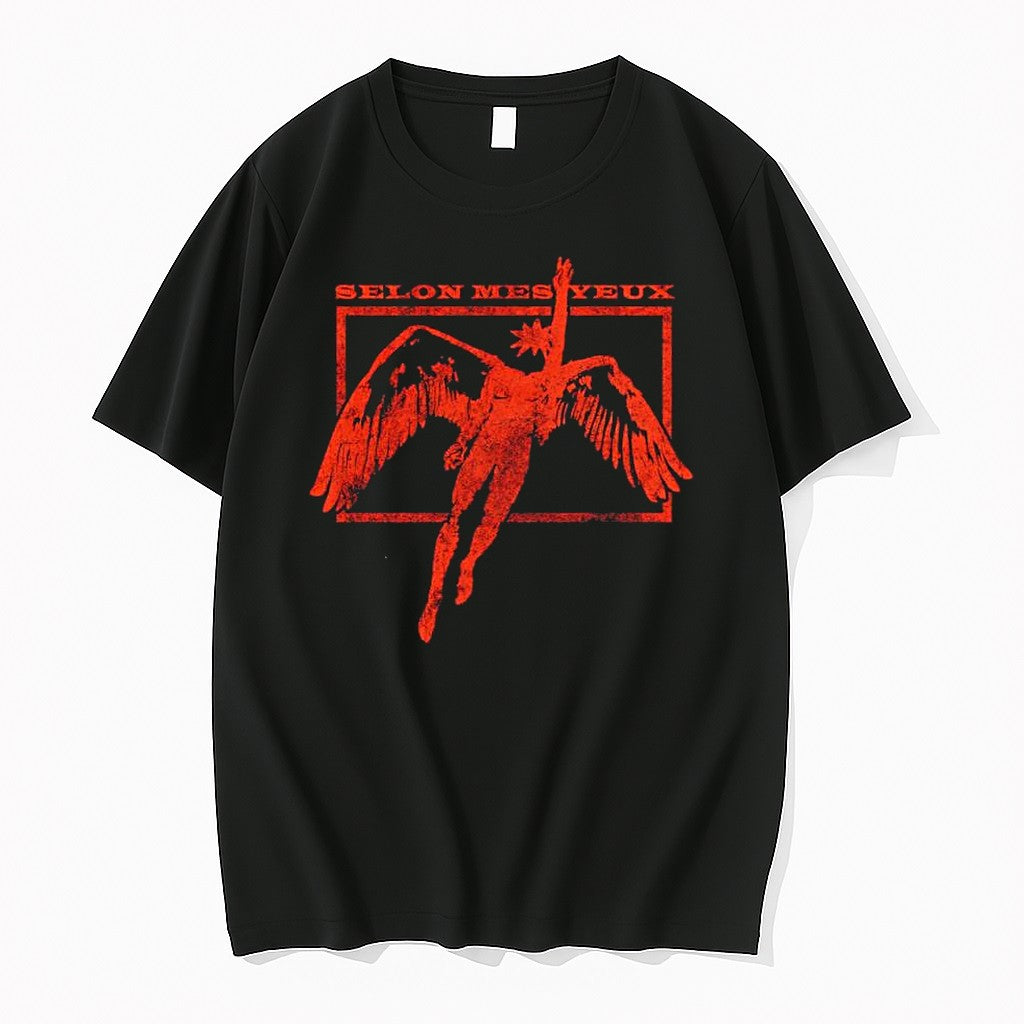 Original Selon Mes Yeux Fallen Angel Distressed Vintage Tshirts Jpg