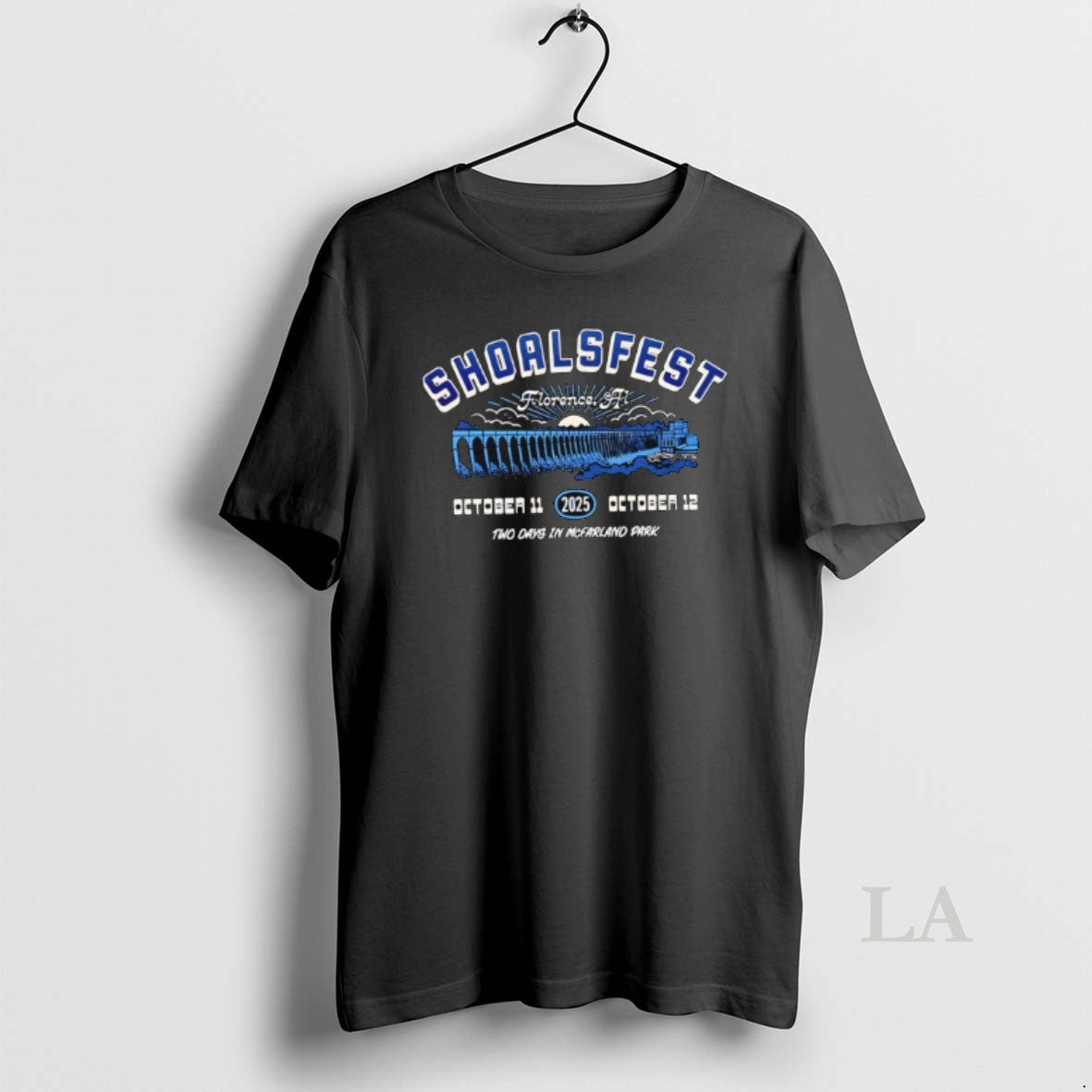 Original Shoals Fest 2025 In Florence Alabama Merch Tee At Mcfarland Park On October 11