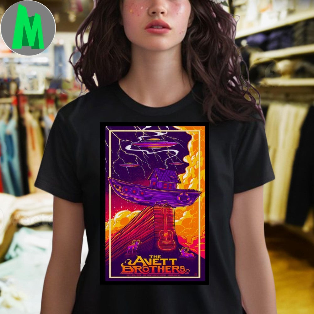 Original Shows July 13 2025 The Avett Brothers Morrison, CO, Red Rocks Poster Shirt