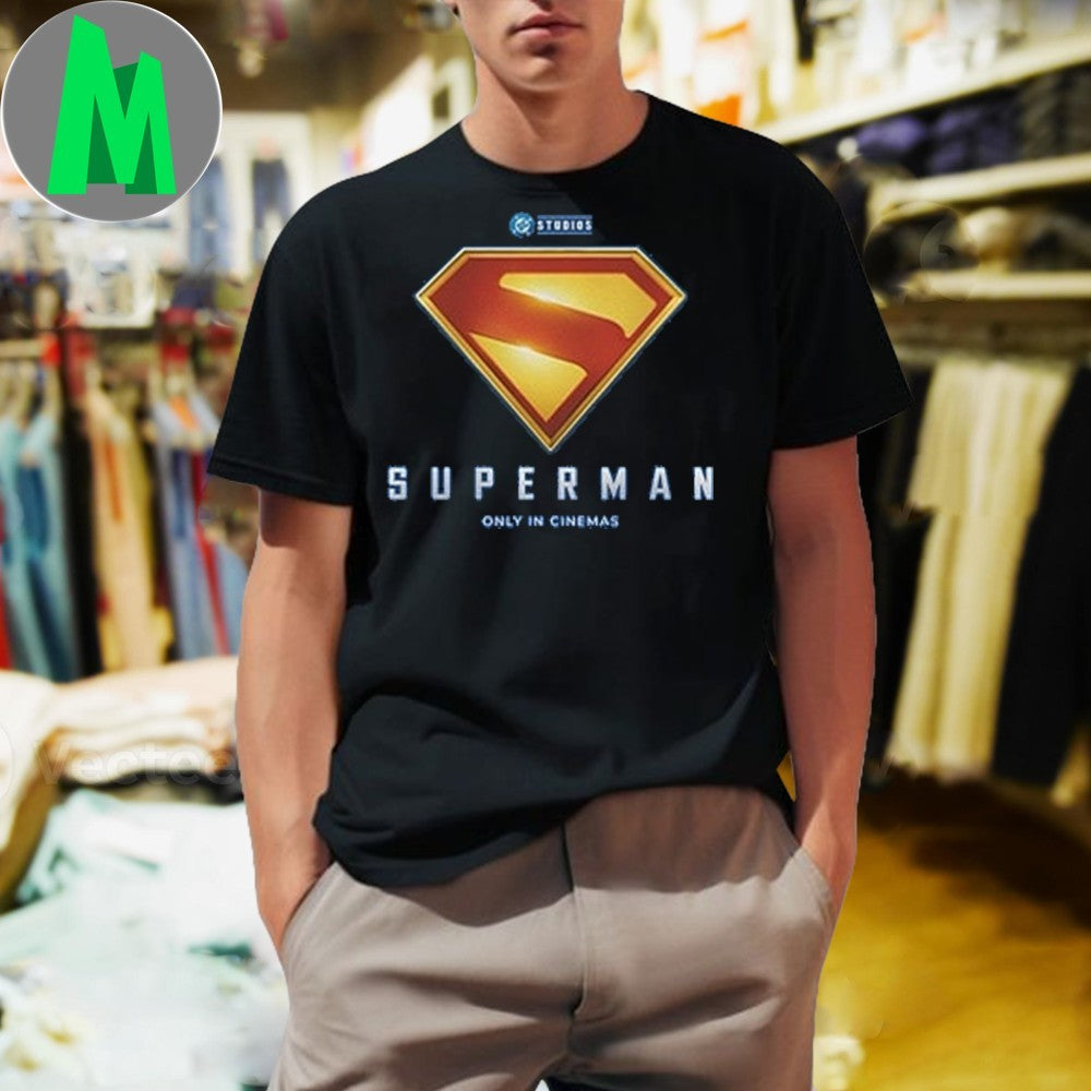 Original Superman Only In Cinemas Movie Logo Shirt