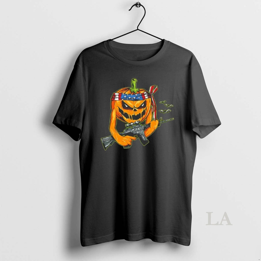 Original Tactical Pumpkin Using Shotgun