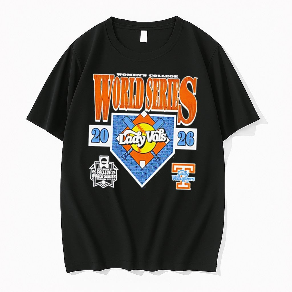 Original Tennessee Lady Volunteers 2026 Womens College World Series Logo Tee Tshirts