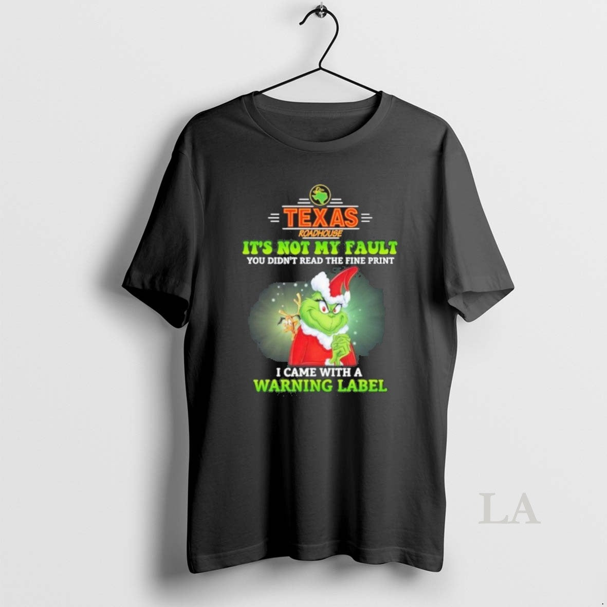Original Texas Santa Grinch Its Not My Fault I Came With A Warning Label