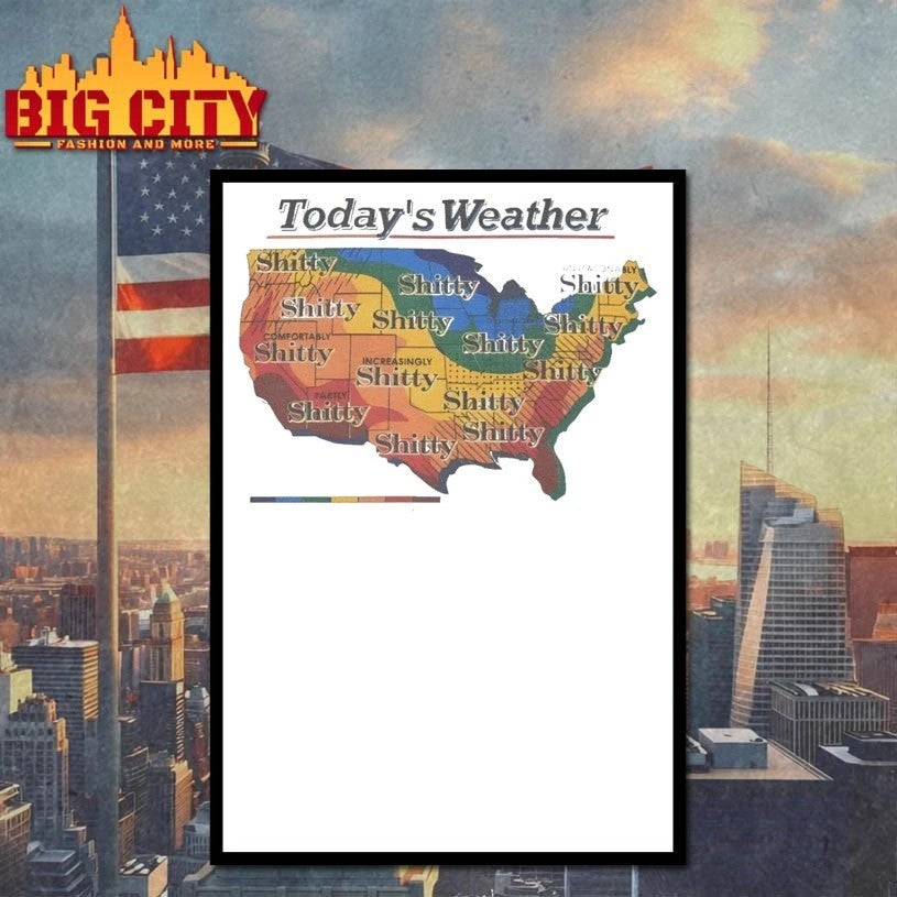 Original Today’s Weather Shitty Weather T-Shirt