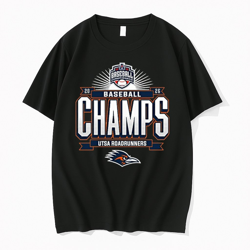 Original Utsa Roadrunners 2026 American Baseball Conference Tournament Champions Tshirts