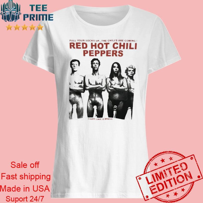 Original Vintage Red Hot Chili Peppers Fight Like A Brave Socks Photo Shirt