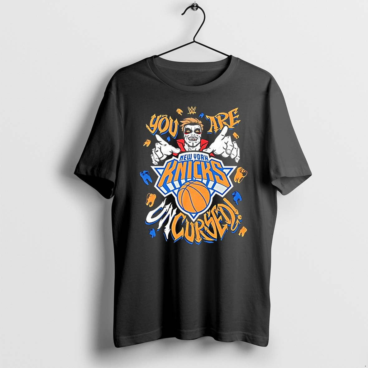 Original Wwe Drops Danhausen X New York Knicks You Are Uncursed Basketball Tshirts