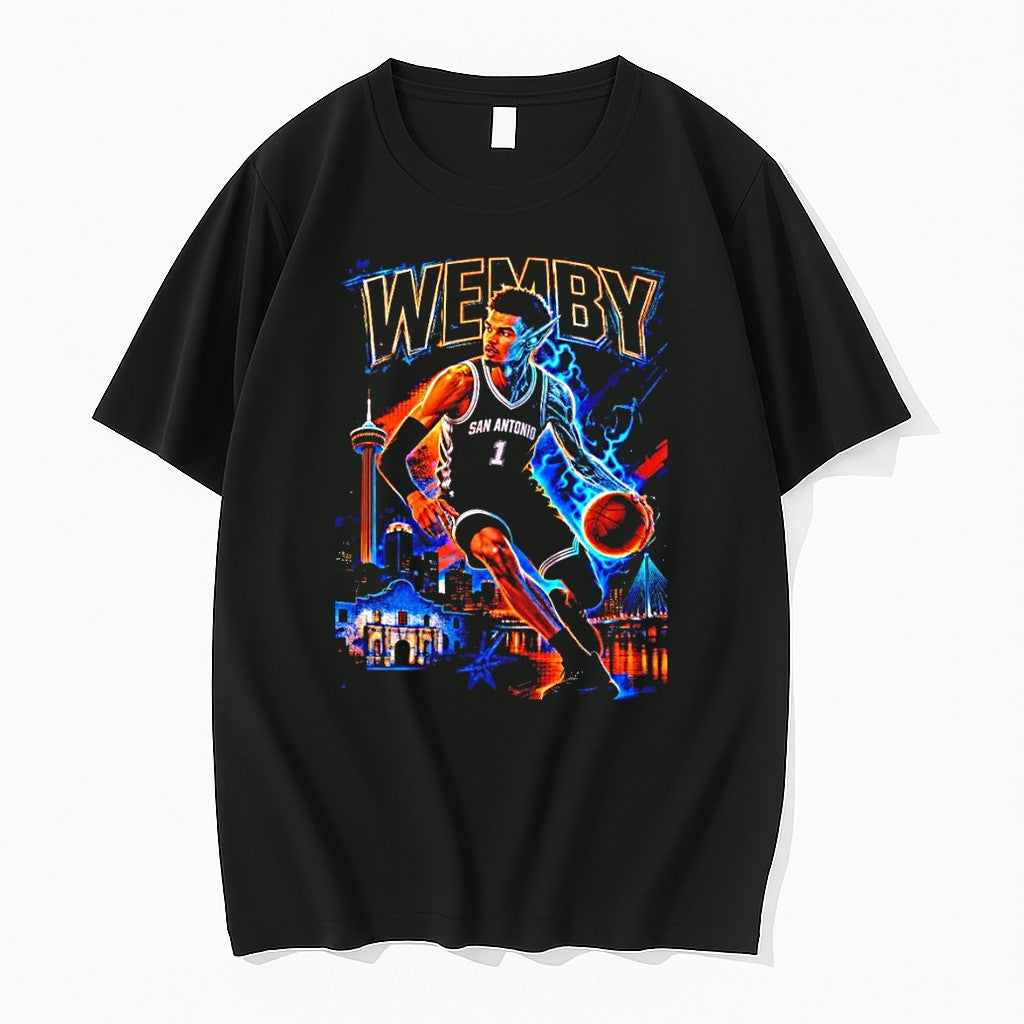 Original Wemby Half Alien San Antonio Spurs Basketball Tshirts Jpg