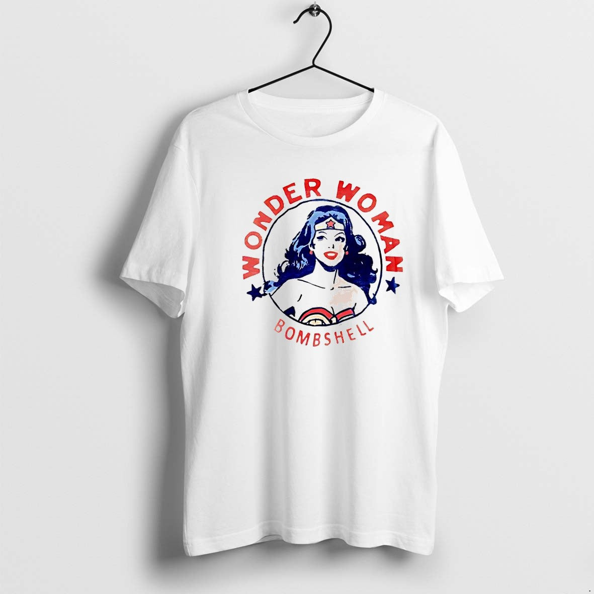 Original Wonder Woman Bombshell Circle Vintage Tshirts Jpg