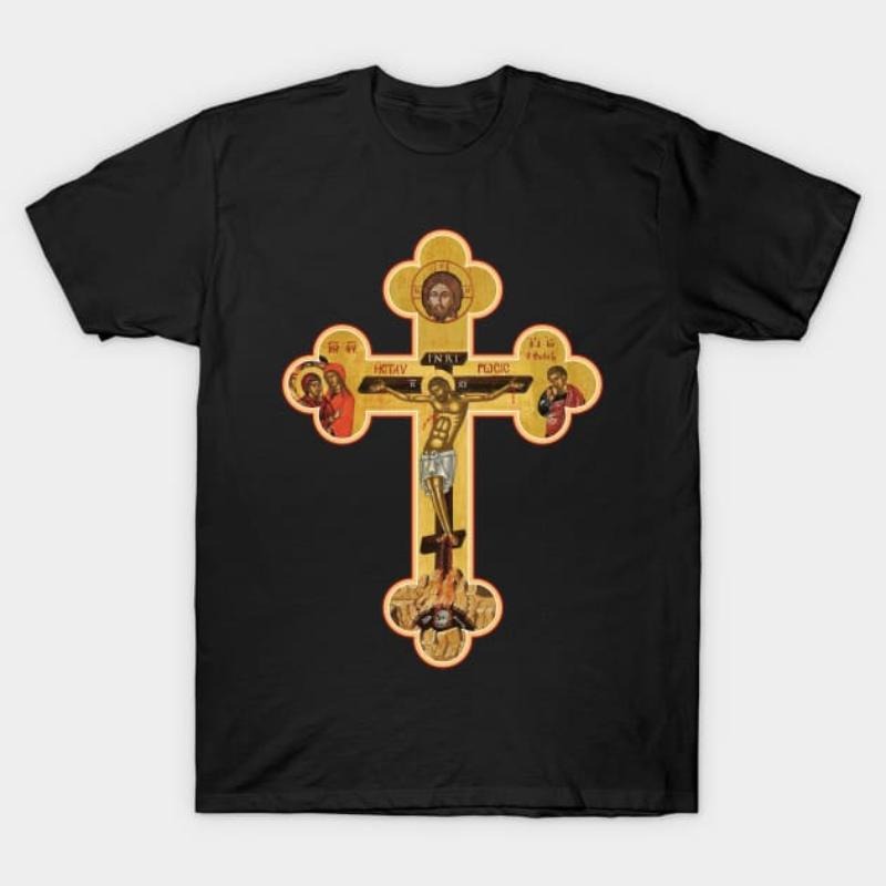 Orthodox Cross Icon T-Shirt Hoodie, Sweatshirt | UrbanDripWear.com