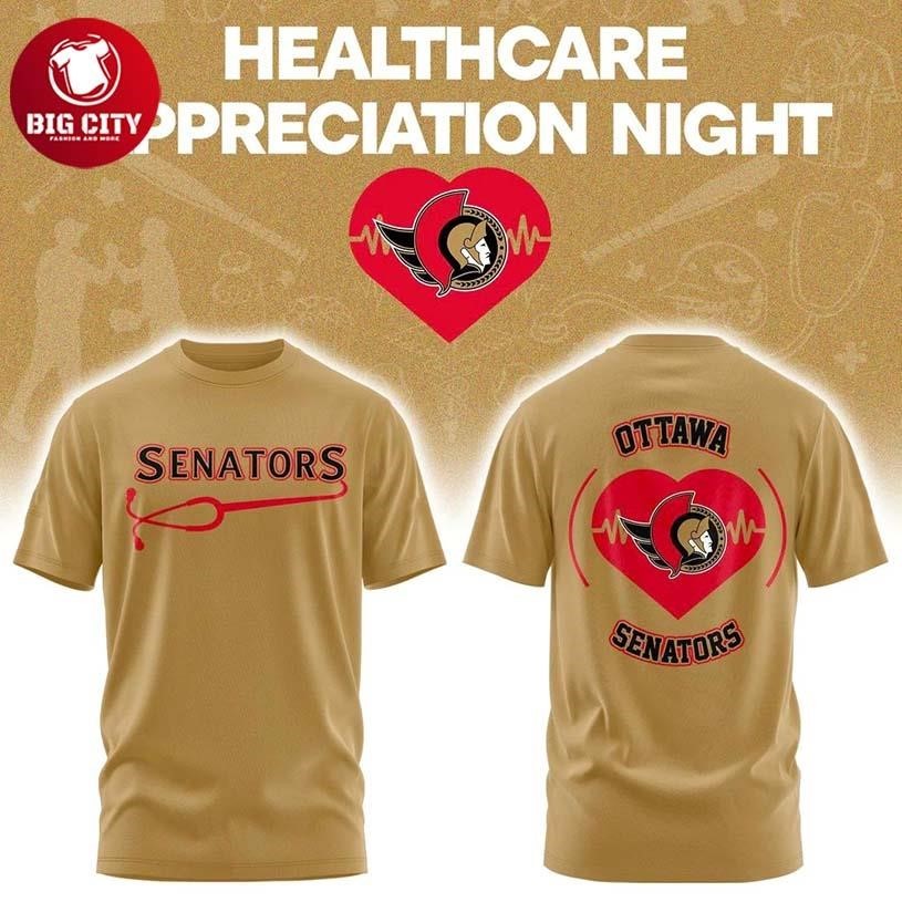 Ottawa Senators Healthcare Appreciation Night Two Sided Shirt