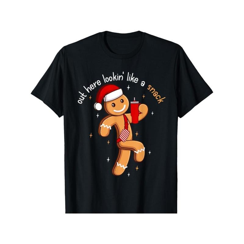 Out Here Looking Like A Snack Funny BouJee Xmas Gingerbread T-Shirt made in usa Hoodie, Sweatshirt | UrbanDripWear.com