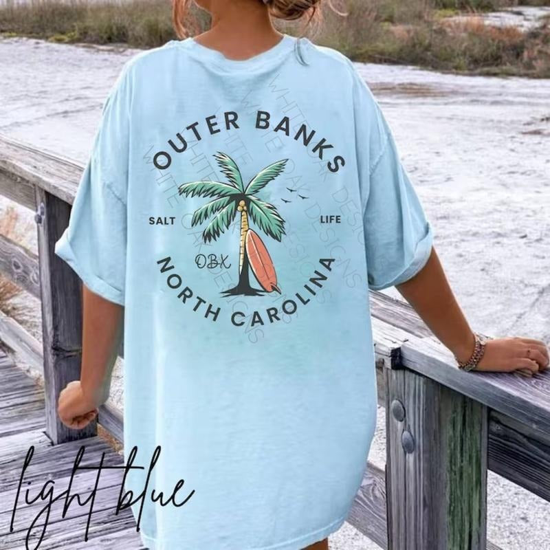 Outer Banks Tshirt Preppy Clothes, Coconut Girl Tee Surf Shirt, Beachy Shirts, VSCO Girl Shirt, Trendy TS Aesthetic T...