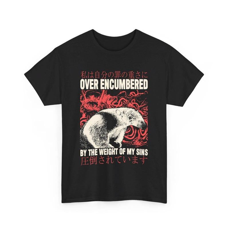 Over Encumbered Anteater T-Shirt Hoodie, Sweatshirt | UrbanDripWear.com